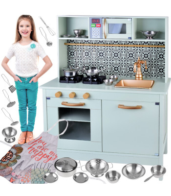 Mündiroheline puidust mänguköök helide ja valgusega