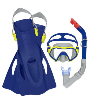 Bestway Snorgeldamiskomplekt Mask Toru ja Lestadega SININE 7+ 25046