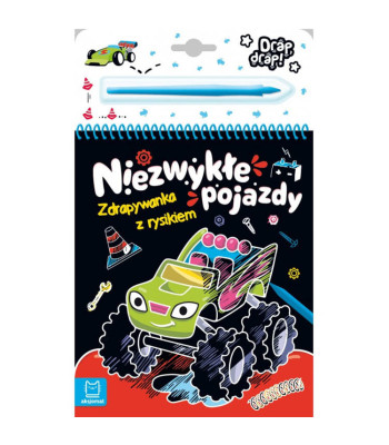 Värviline kraapimiskaart Imelised Sõidukid