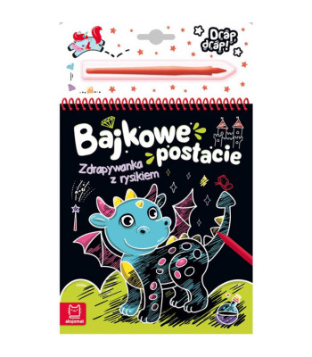 Värviline kraapimismärkmik muinasjututegelastega