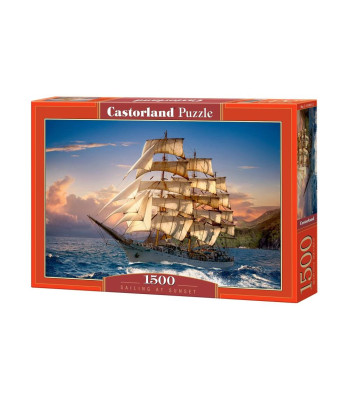 Puzzle 1500 tk. Sailing at Sunset