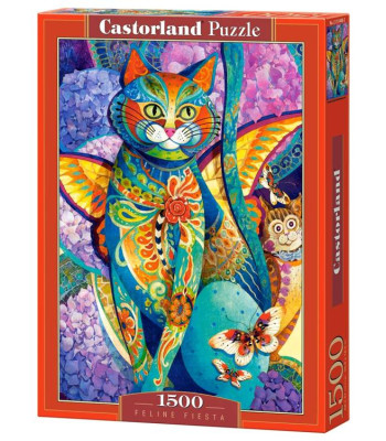 Puzzle 1500 osa Feline Fiesta