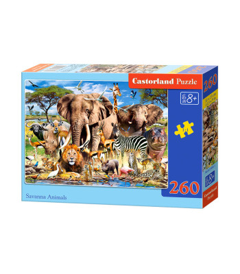 Puzzle 260 tükki Savanna Loomad