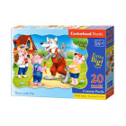 Puzzle 20 tükki MAXI Kolm Väikest Põrsast