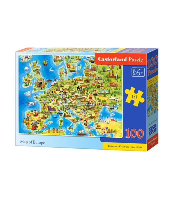 Euroopa Kaart Pusle 100 tükki