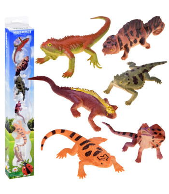 Kummist sisalikute komplekt 6tk ZA4189