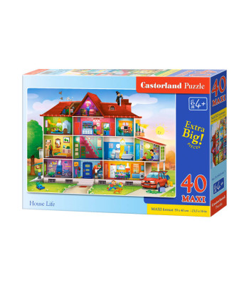 Puzzle 40 tükki MAXI Maja Elu