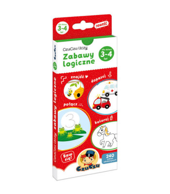 CzuCzu Loogikamängude raamat 3-4-aastastele ZA4234