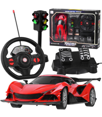 Kaugjuhitav sportauto RC0589 koos rooliga