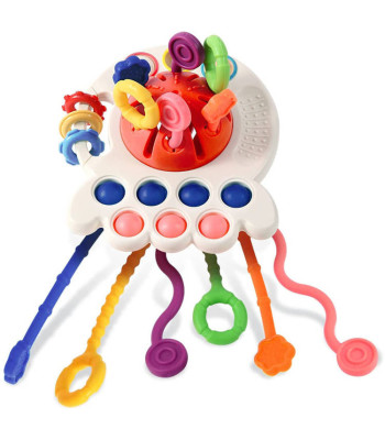 Interaktiivne sensoorne mänguasi 4in1 närimisrõngas Pop it ZA4274