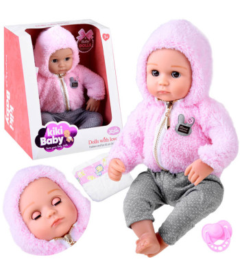 Nukk beebi 43 cm kummist pehme kõhuga ZA4283