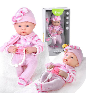 Roosa nuku komplekt BEEBI Tüdruk Lutt ketiga + tekk ZA4353