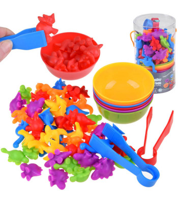 Dinosauruste figuurid värvide ja arvutamise õppimiseks ZA4358