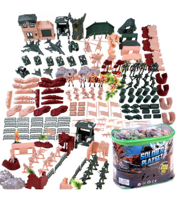 Suur Sõjaväebaas Mängukomplekt 200 osa