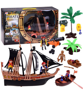 Piraadilaeva Komplekt Figuurid Kanuunad Helid ZA4365