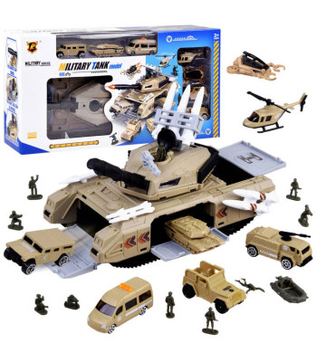 Tankikonteiner garaaž Sõidukid sõjaväeautod sõdurid ZA4439