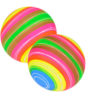 Kummist vikerkaarevärviline mängupall lastele SP0714