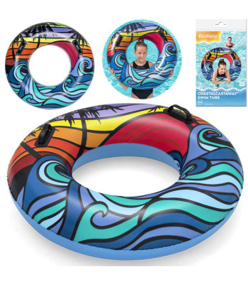 Bestway täispuhutav ujumisrõngas käepidemetega 91 cm