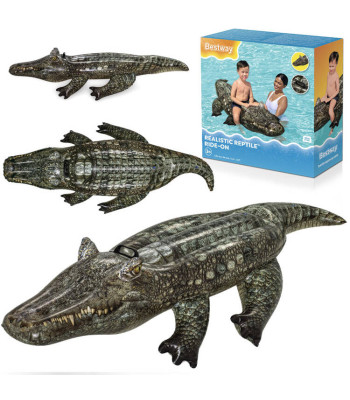 Realistlik täispuhutav krokodill Bestway 193x94cm