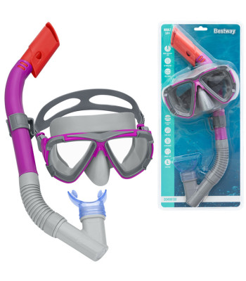 Bestway Snorkeldominatori mask ja toru, roosa, 14+