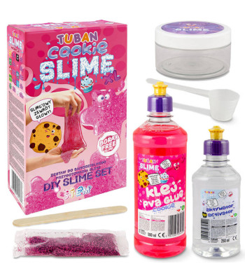 Tuban Suur Slime XL Küpsis Komplekt Roosa