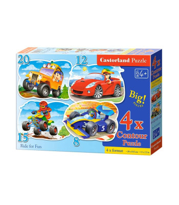 Laste puslemäng 4-in-1 Ride for Fun