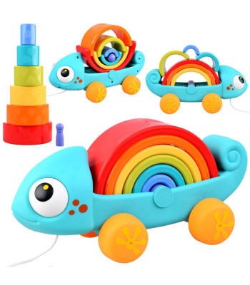 Vikerkaare kameeleon Montessori pusle 18m+ ZA4532