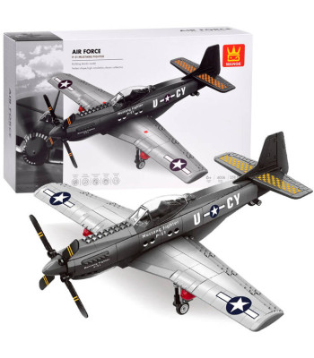 Tehnilised klotsid P-51 Mustang Fighter 256 osa