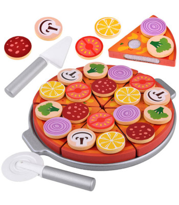 Puidust pitsa komplekt lõikamiseks 16,5 cm