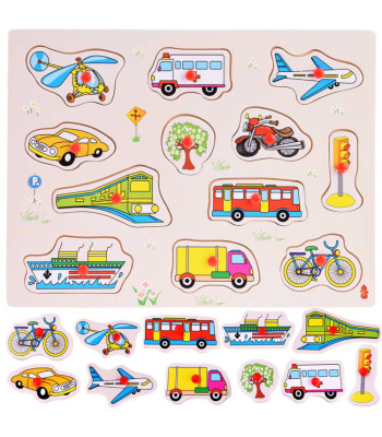 Puidust pusle sõidukid 12 elemendi komplekt