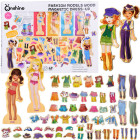 Puidust magnetpusle Riided Mood stiliseerimine 4 modelli