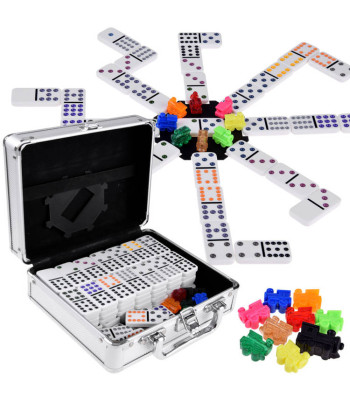 Mängukomplekt Domino ja Mehhiko rong Metallist kohver GR0630