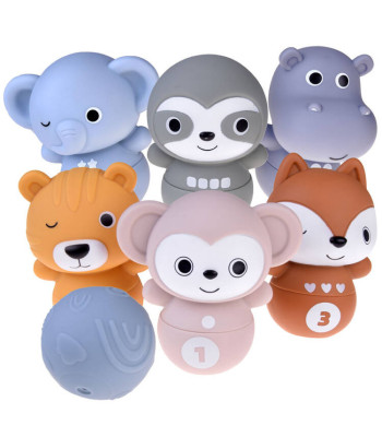 Kummist loomade raja mäng Zoo lastele