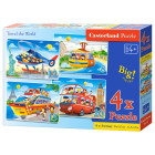 Reis ümber maailma 4in1 pusle