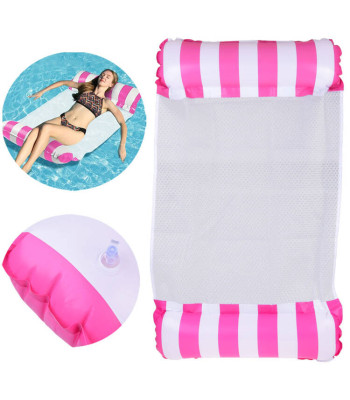 Roosa Täispuhutav Basseini Võrkkiik