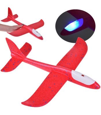 Kerge vahtplastist lennuk LED valgustusega