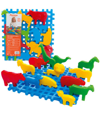 Marioinex Klocki Mini Zwierzyniec 14 el. ZA5038