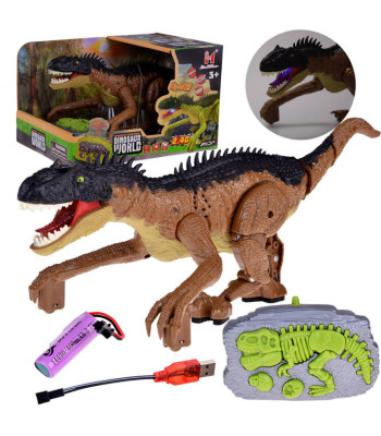 Pruun Dinosauruse Puldi Teel Juhitav Mänguasi RC0632