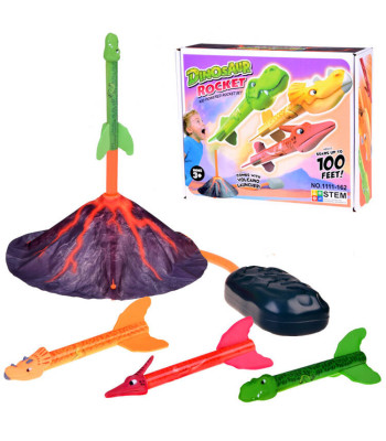 Dinosauruse purskejaga vulkaani komplekt