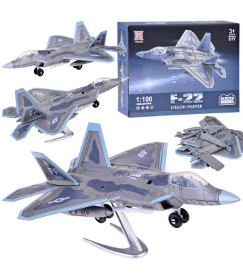 F-22 reaktiivhävitaja mudel klotsikomplekt 1:100 ZA5027