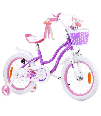 RoyalBaby laste jalgratas STAR GIRL 16-tolline korv külgrattad RB16G-1