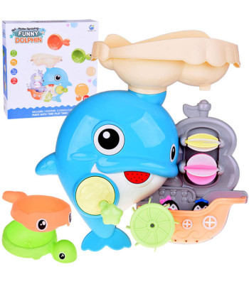 Rõõmus Delfiin vannimänguasi + paat pingviinidega ZA5064