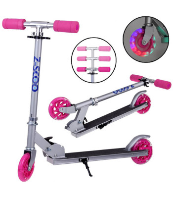 Lekka Składana Hulajnoga Świecące koła Idealna dla Dzieci SP0786