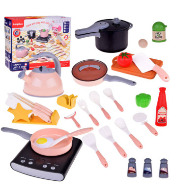 Elektriline pliit + potid ja nõud Väikese Koka Komplekt ZA5075