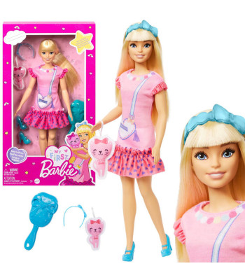 Minu Esimene Barbie Nukk - Pehmed Jäsemed + Kass HLL19 ZA5081