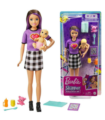 Lelud Barbie Skipper lapsehoidja ja beebi tarvikud GRP11 ZA5084