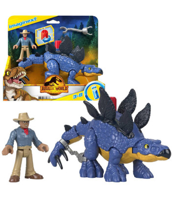 Jurassic World Imaginext Stegosaurus ja Dr. Grant mängukomplekt