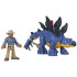 Jurassic World Imaginext Stegosaurus ja Dr. Grant mängukomplekt