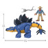 Jurassic World Imaginext Stegosaurus ja Dr. Grant mängukomplekt