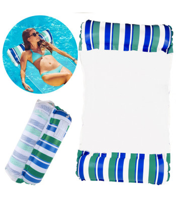 Roheline Täispuhutav Basseini Võrkkiige Madrats